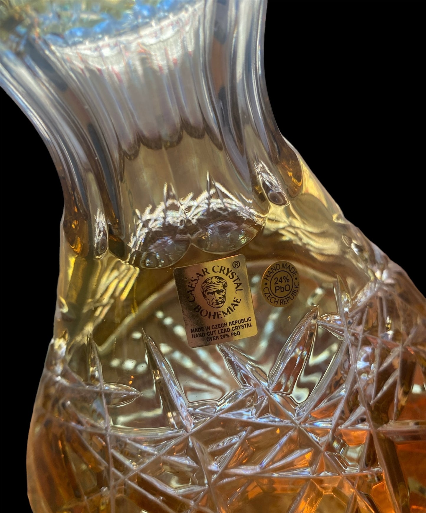 Vase Caesar Crystal Deep Cut 1 Mini - Cristal de Bohême 20cm