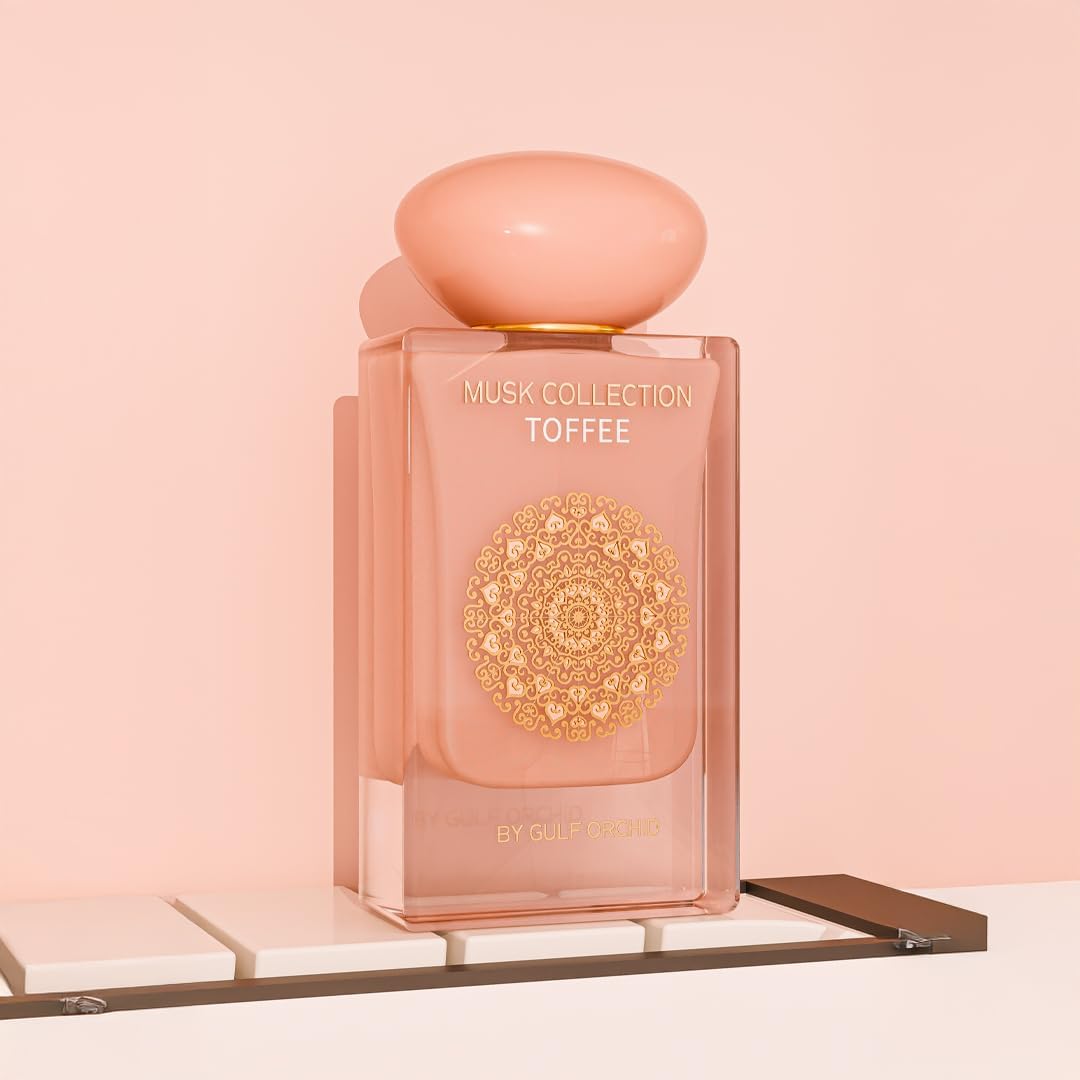 Gulf Orchid Musk Tahara Toffee - Eau de parfum 60 ml | Parfum musqué gourmand unisexe | Parfum doux longue durée avec chocolat caramel lait et vanille | Pour homme et femme