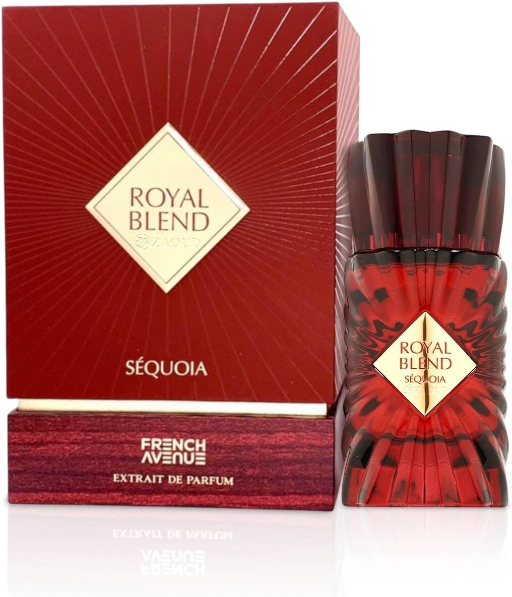 French Avenue Royal Blend Sequoia, Extrait de Parfum, Coffret Luxe Rouge 100ml