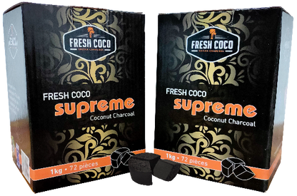 Charbons FRESH COCO SUPRÊME 1kg - KM FACTORY