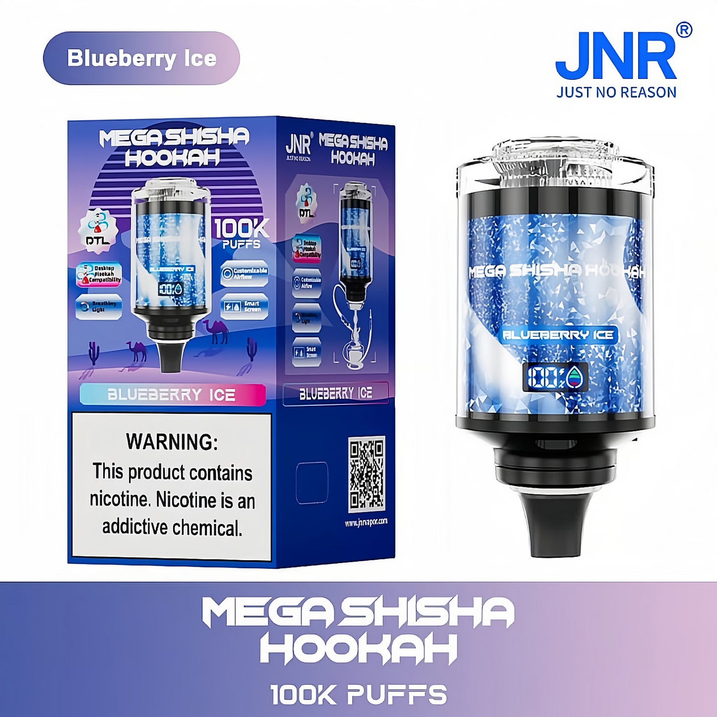 JNR MEGA SHISHA HOOKAH 100K