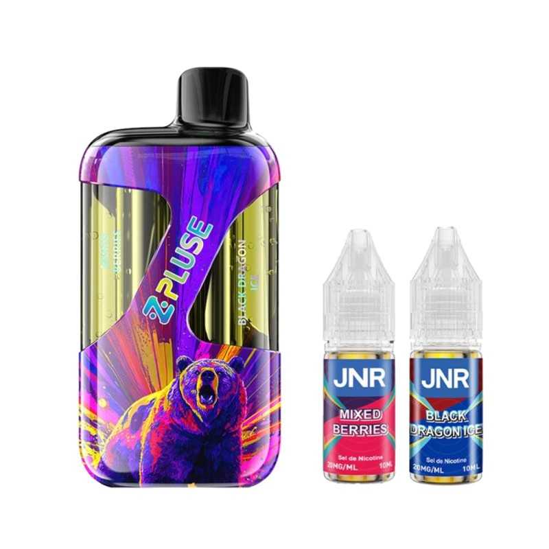 Puff JNR Z-Plus 42K double goût 2% nicotine rechargeable