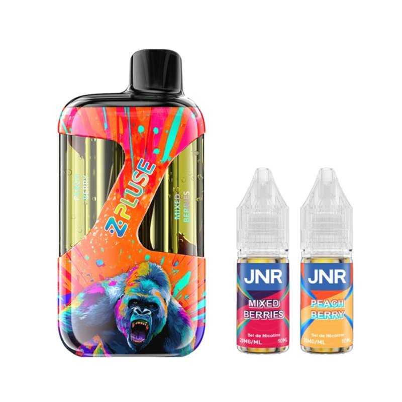 Puff JNR Z-Plus 42K double goût 2% nicotine rechargeable