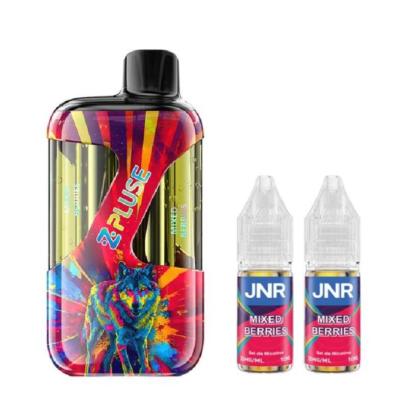 Puff JNR Z-Plus 42K double goût 2% nicotine rechargeable