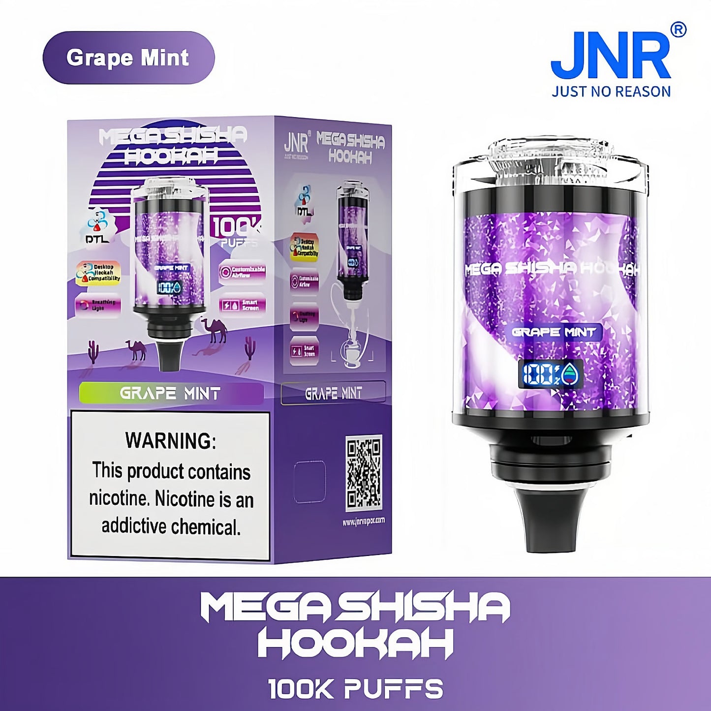JNR MEGA SHISHA HOOKAH 100K