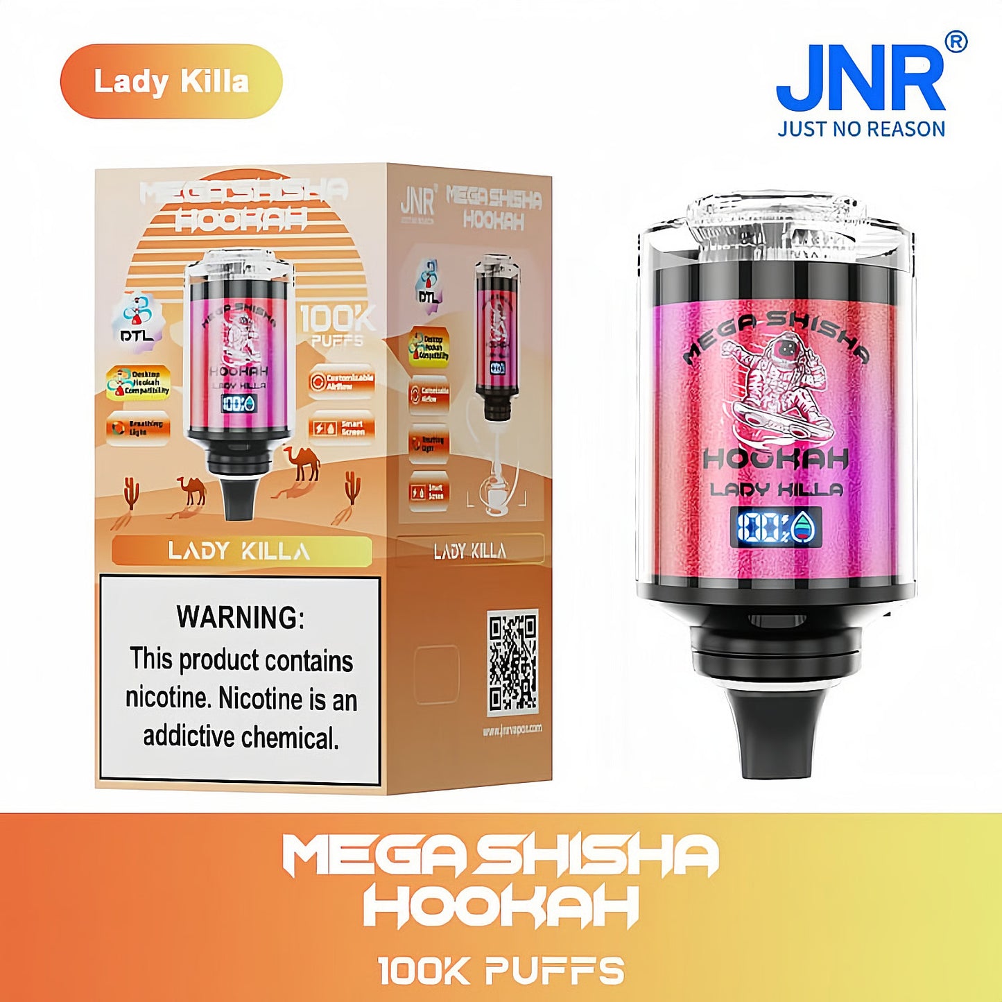 JNR MEGA SHISHA HOOKAH 100K